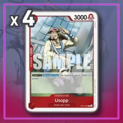 Usopp ST21-002 Gear 5 EX ONE PIECE TCG x4 - Image 1