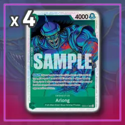 Arlong EB02-011 SR Extra Booster Anime 25th ONE PIECE TCG x4 - Image 1
