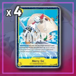 Merry Go 060 EB02-060 Extra Booster Anime 25th ONE PIECE TCG x4 - Image 1