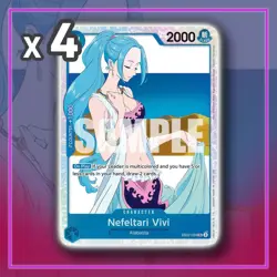 Nefeltari Vivi EB02-026 SR Extra Booster Anime 25th ONE PIECE TCG x4 - Image 1
