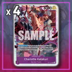 Charlotte Katakuri OP11-067 Super Rare A Fist of Divine Speed ONE PIECE TCG x4 - Image 1