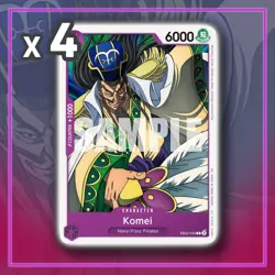 Komei EB02-034 Extra Booster Anime 25th ONE PIECE TCG x4 - Image 1