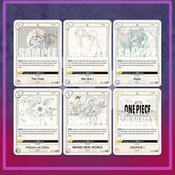 Us The Peak We Are Hope Music Set of 6 Extra Booster Anime 25th ONE PIECE TCG - Image 1