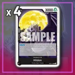 Hildon EB02-046 Extra Booster Anime 25th ONE PIECE TCG x4 - Image 1