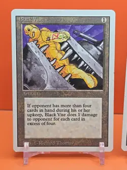 🟤🟤🟤 (2) 1994 MAGIC THE GATHERING BLACK VISE REVISED 3RD EDITION PLAYED 🟤🟤🟤 - Image 2