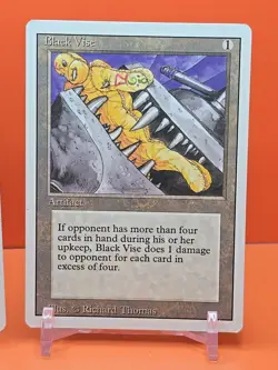 🟤🟤🟤 (2) 1994 MAGIC THE GATHERING BLACK VISE REVISED 3RD EDITION PLAYED 🟤🟤🟤 - Image 3