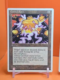 🟤🟤🟤 (4) 1995 Magic The Gathering CURSED RACK 4TH EDITION PLAYED 🟤🟤🟤 - Image 2