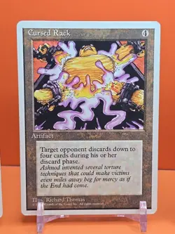 🟤🟤🟤 (4) 1995 Magic The Gathering CURSED RACK 4TH EDITION PLAYED 🟤🟤🟤 - Image 3