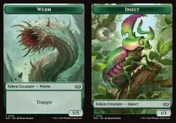 Wurm // Insect - Token DSC NM MTG - Image 1
