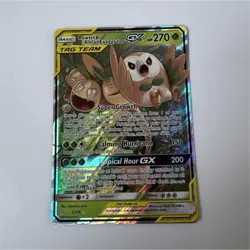 Pokemon Rowlet & Alolan Exeggutor GX SM-Unified Minds 1/236 Ultra Rare - Image 1