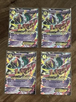 4x Pokemon M GALLADE EX 35/108 Ultra Rare Holo (XY Roaring Skies) LP/Light Play - Image 1