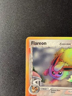 Pokemon Flareon Delta Species Holo Rare 5/113 2005 English TCG Card - Image 3