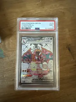 Charizard ex #215/197 PSA 9 Pokemon Scarlet & Violet Obsidian Flames 2023 - Image 1