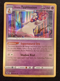 Hisuian Typhlosion 052/189 Holo Astral Radiance Stamp Promo Pokemon TCG English - Image 1