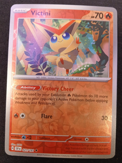 Victini 021/191 Reverse Holo NM Pokemon TCG Sv08: Surging Sparks English Card - Image 1