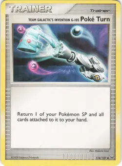 Team Galactic's Invention G-105 Poke Turn 118/127 Uncommon Platinum Pokemon LP - Image 1