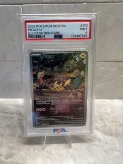 2023 POKEMON MEW EN-151 ILLUSTRATION RARE #173 PIKACHU PSA 9 - Image 1