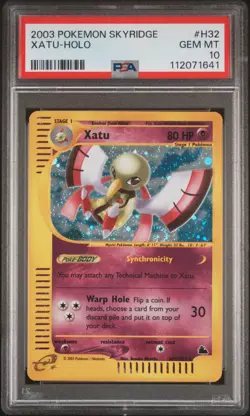 2003 POKEMON SKYRIDGE #H32 XATU-HOLO PSA 10 - Image 1