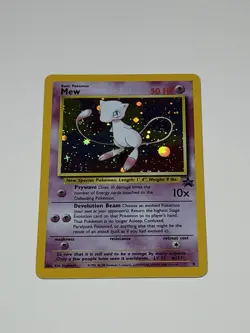 Pokemon Card TCG Mew Holographic Black Star Promo #9 Card WOTC 1999-2000 NM/LP - Image 1