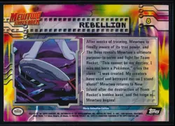 1999 Topps Pokemon Mewtwo Strikes Back #8 Rebellion Holo Foil - Image 2