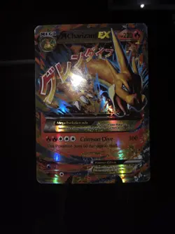 Custom Holo Display Pokemon TCG Mega M Charizard EX Evolutions 107/106 - Image 2