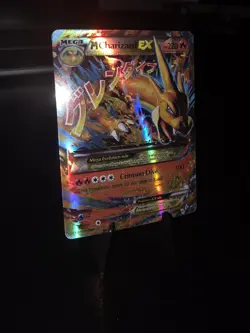 Custom Holo Display Pokemon TCG Mega M Charizard EX Evolutions 107/106 - Image 4