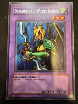 Yu-Gi-Oh TCG #LOB-086 Dragoness the Wicked Knight Rare NM - Image 1