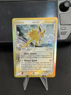 Jolteon 7/113 Reverse Holo Stamped Delta Species 2005 Rare Pokemon Card LP - Image 1