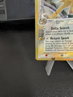 Jolteon 7/113 Reverse Holo Stamped Delta Species 2005 Rare Pokemon Card LP - Image 4