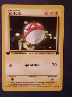 Pokemon Card 1st Edition Voltorb Team Rocket 2000 Vintage Wotc. - Image 4