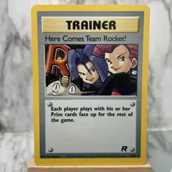 Here Comes Team Rocket! Holo Rare Team Rocket 15/82 Pokemon Card - WOTC 1999 - Image 1