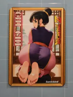 chi-chi Dragon Ball z Custom Metal Waifu Card Feet Fan Art - Image 1