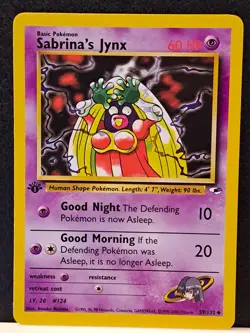 Sabrina's Jynx 59/132 1st Edition Uncommon Gym Heroes Near Mint Pokemon Card - Image 1