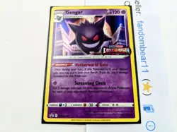 2022 Gengar STAMPED Holo Prerelease card PROMO SWSH241 Lost Origin Pokemon - Image 2