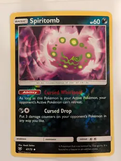 Spiritomb 47/73 - Shining Legends Pokemon Reverse Holo Foil Nice! - Image 1