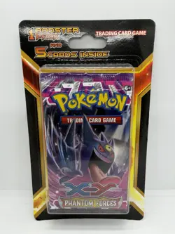 Pokemon TCG XY Phantom Force Blister Booster Pack + 5 Bonus Cards Factory Sealed - Image 1