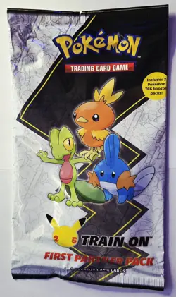1x 2021 Pokemon First Partner Pack Hoenn (August) 3 Jumbo Cards 2 Booster Packs! - Image 1