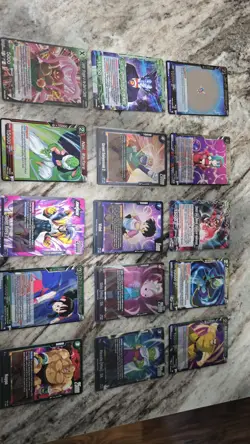 Dragon Ball Super Card Lot 16 Cards Toppo Nail Zamasu Piccolo & More - Image 1