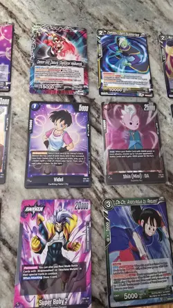 Dragon Ball Super Card Lot 16 Cards Toppo Nail Zamasu Piccolo & More - Image 3