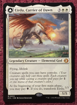 MTG Magic the Gathering Eirdu, Carrier of Dawn (13/439) Lorwyn Eclipsed LP MINT - Image 1