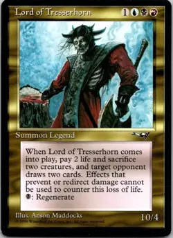 MTG Magic The Gathering Lord of Tresserhorn Alliances Played See Scan - Image 1