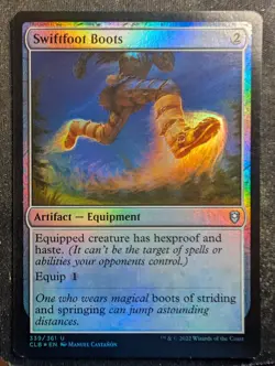 Swiftfoot Boots - Foil - Commander Legends Battle for Baldur's Gate (MTG) - Image 1