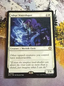Adept Watershaper ECL NM MTG Magic The Gathering Lorwyn Eclipsed - Image 2
