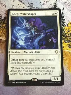 Adept Watershaper ECL NM MTG Magic The Gathering Lorwyn Eclipsed - Image 3