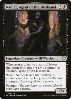 Nadier, Agent of the Duskenel - (partner) - Commander Legends - UC NM MTG - Image 1