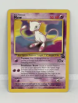 Mew #8 Black Star Promo WOTC Vintage Pokemon - Image 1