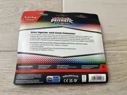 Pokemon TCG Prismatic Evolutions Tech Sticker Collection Leafeon 3 Packs NEW - Image 2
