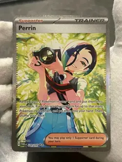Pokemon TCG Perrin 220/167 Twilight Masquerade Special Illustration Rare NM - Image 3
