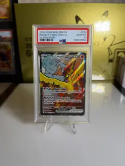 2025 Pokemon Team Rocket’s Moltres ex #208 PSA 10 Ultra Rare - Image 1