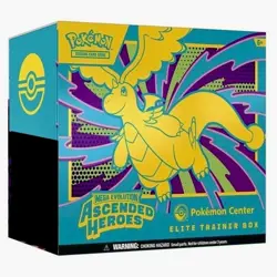 Pokemon TCG Ascended Heroes Pokemon Center ETB Elite Trainer Box X2 - Image 1